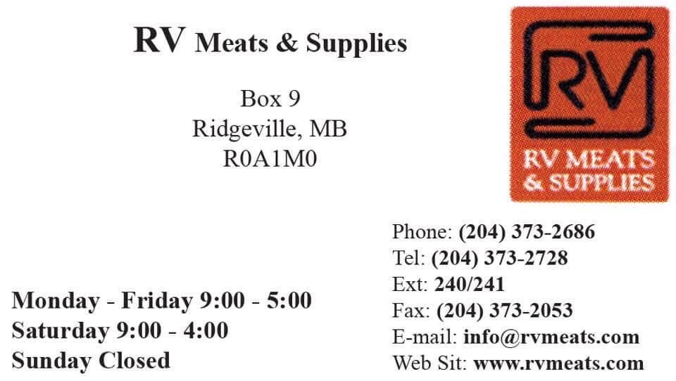 RV's Meats & Supplies